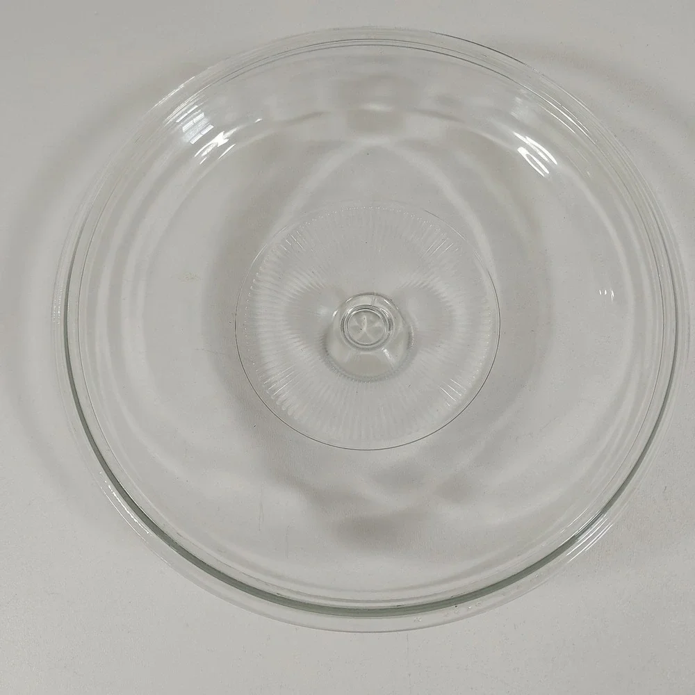 VTG Pyrex 623-C Clear Glass Round Casserole Dish Replacement Lid Cover RIBBED 8